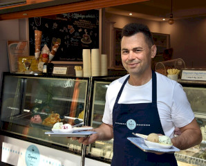 A Gelatissimón a Dörgicsei mandulás