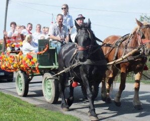 Lovas felvonulás, nyeregben, szekéren, hintón